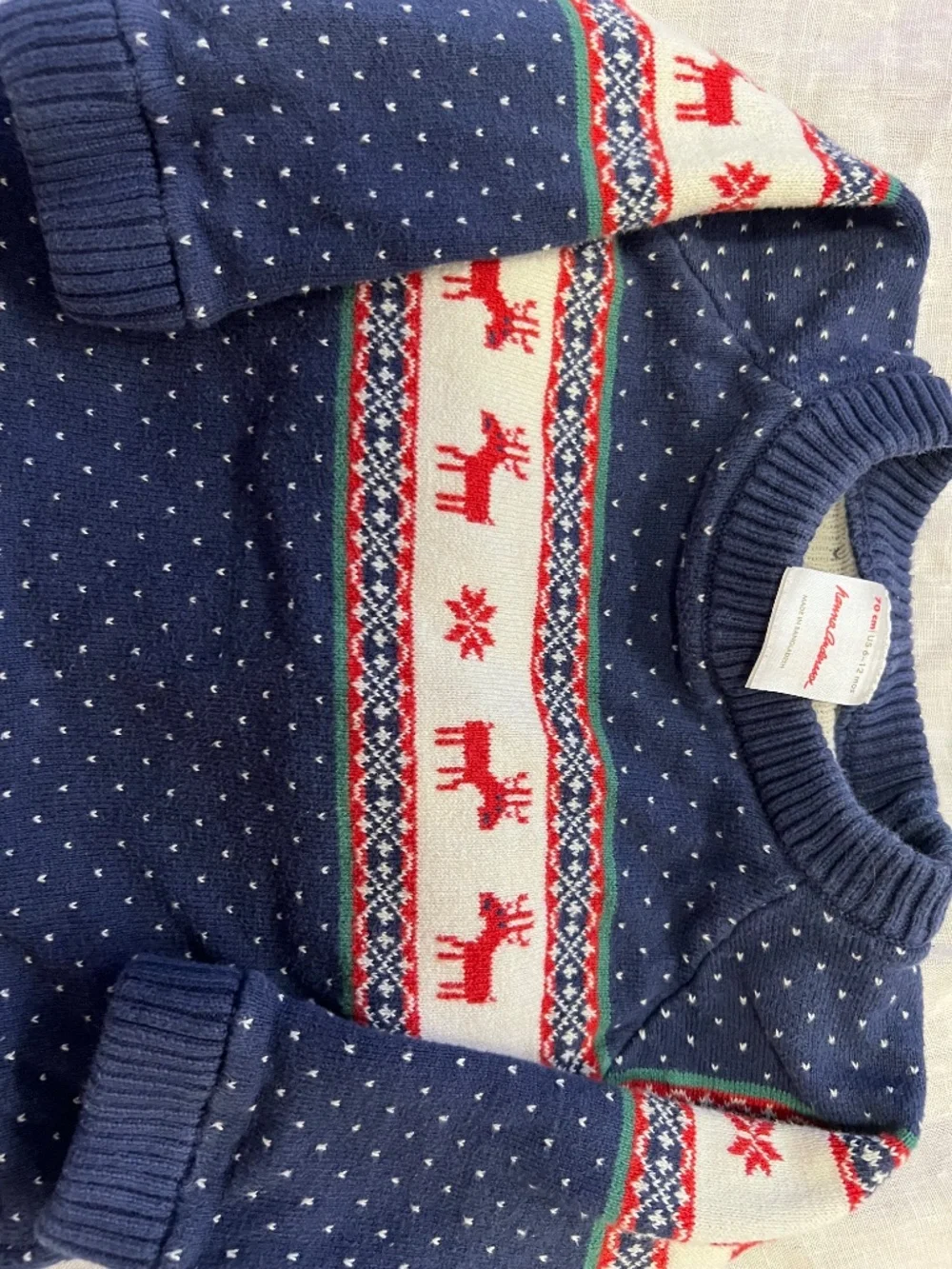 Hanna Anderson reindeer two piece 6-12M